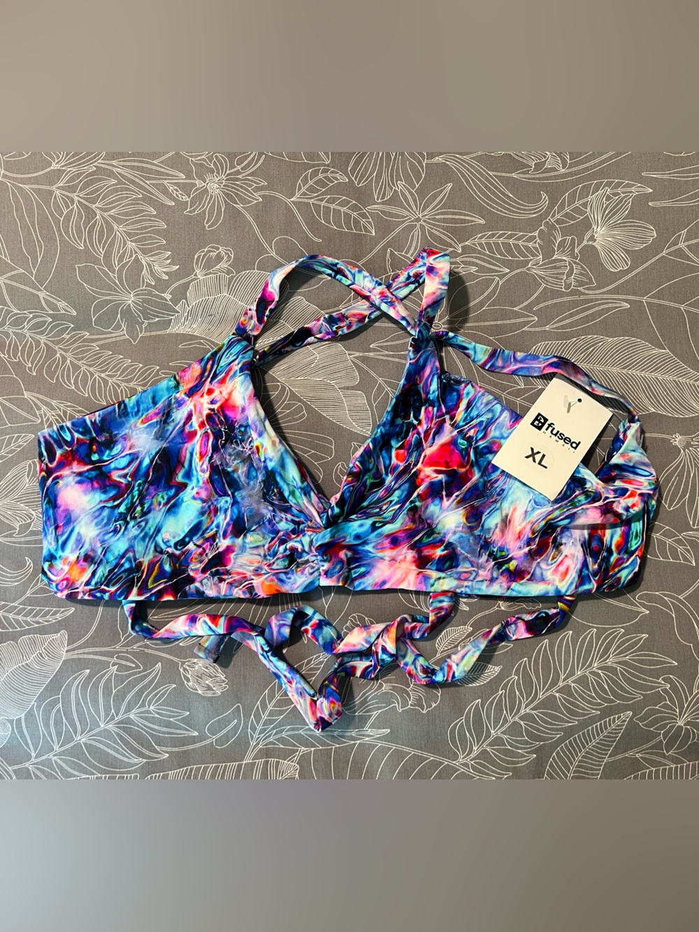 Fused Hawaii XL Kohanaiki Top NWT